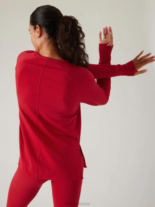 Athleta femmes coaster luxe sweat-shirt de récupération JRTZ481 vêtements baie de trèfle