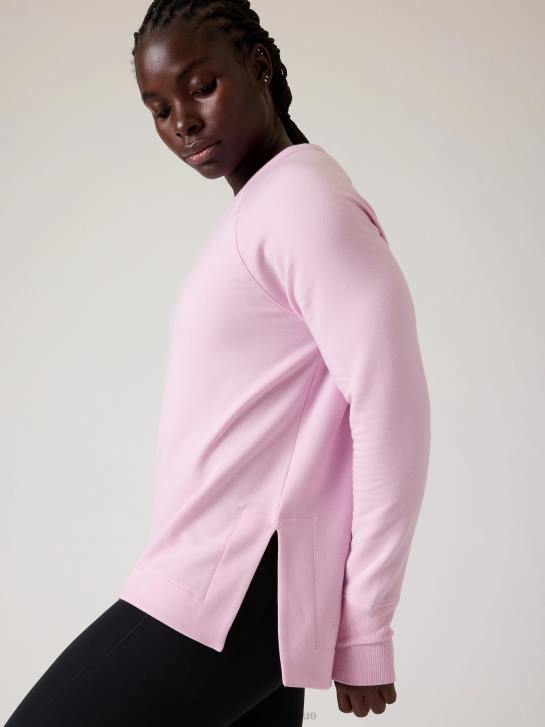 Athleta femmes coaster luxe sweat-shirt de récupération JRTZ540 vêtements bégonia