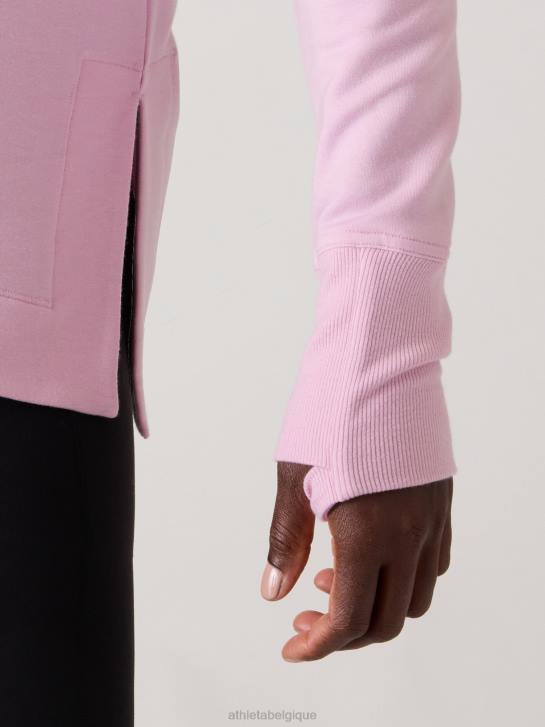 Athleta femmes coaster luxe sweat-shirt de récupération JRTZ540 vêtements bégonia