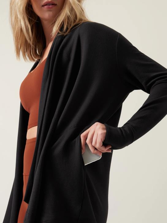 Athleta femmes enveloppement de restauration pranayama JRTZ240 vêtements noir