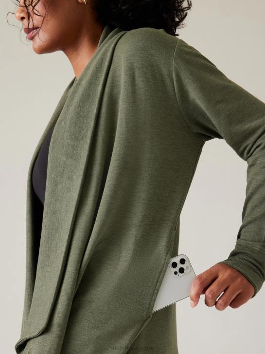 Athleta femmes enveloppement de restauration pranayama JRTZ276 vêtements bruyère fougère profonde