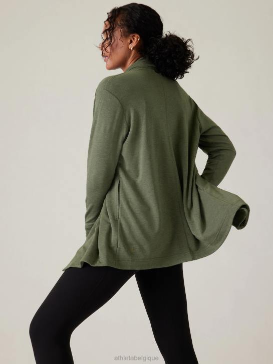 Athleta femmes enveloppement de restauration pranayama JRTZ276 vêtements bruyère fougère profonde