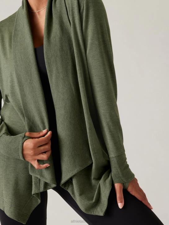 Athleta femmes enveloppement de restauration pranayama JRTZ276 vêtements bruyère fougère profonde