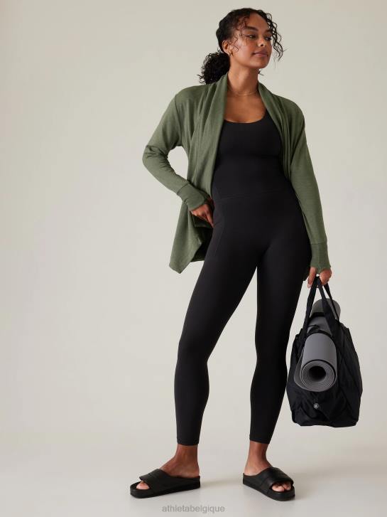Athleta femmes enveloppement de restauration pranayama JRTZ276 vêtements bruyère fougère profonde