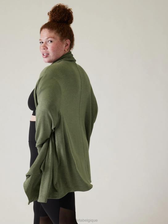 Athleta femmes enveloppement de restauration pranayama JRTZ276 vêtements bruyère fougère profonde