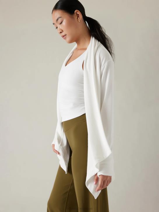 Athleta femmes enveloppement de restauration pranayama JRTZ335 vêtements blanc brillant