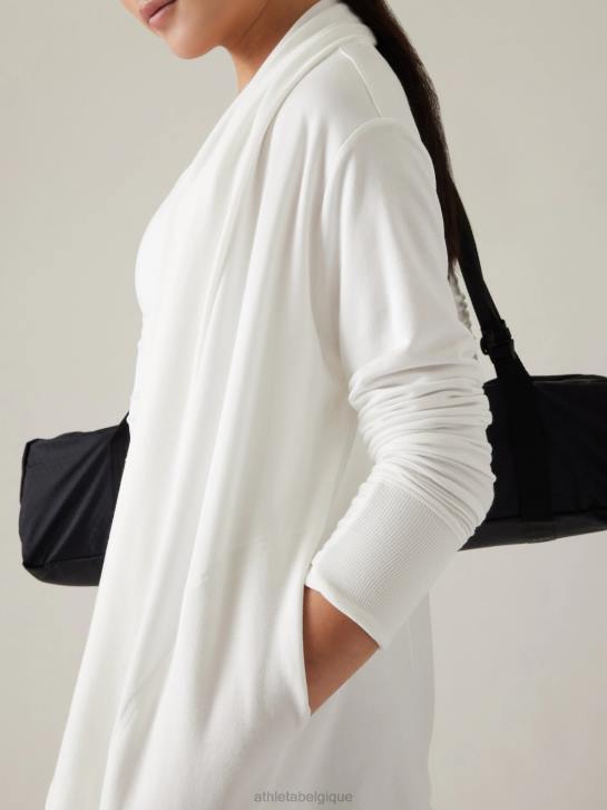 Athleta femmes enveloppement de restauration pranayama JRTZ335 vêtements blanc brillant