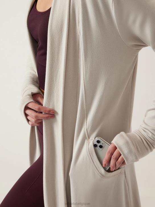 Athleta femmes long enveloppement pranayama JRTZ369 vêtements gris ormeau