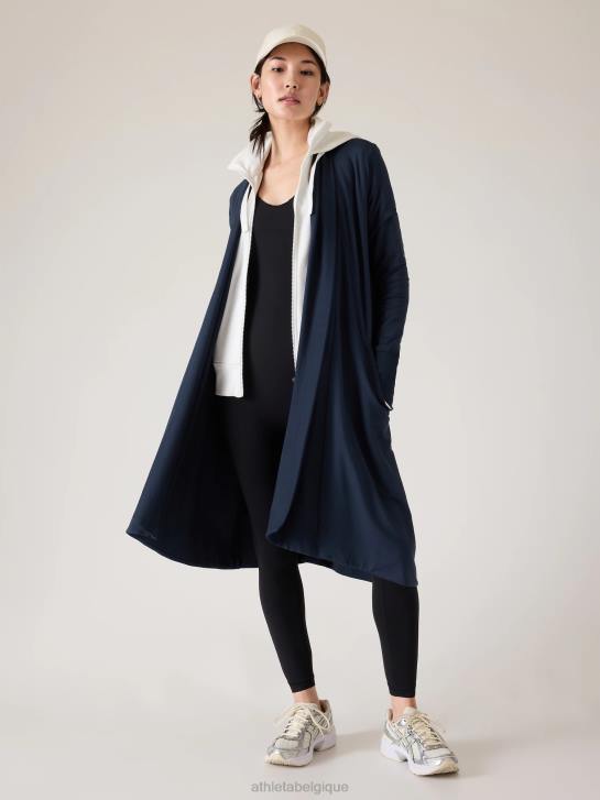 Athleta femmes long enveloppement pranayama JRTZ398 vêtements marine