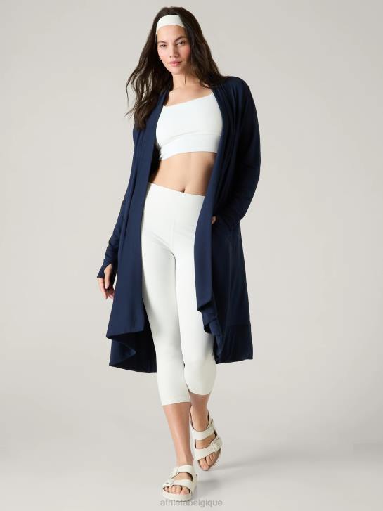 Athleta femmes long enveloppement pranayama JRTZ398 vêtements marine