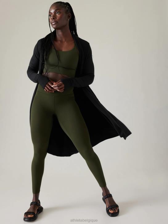 Athleta femmes long enveloppement pranayama JRTZ425 vêtements noir