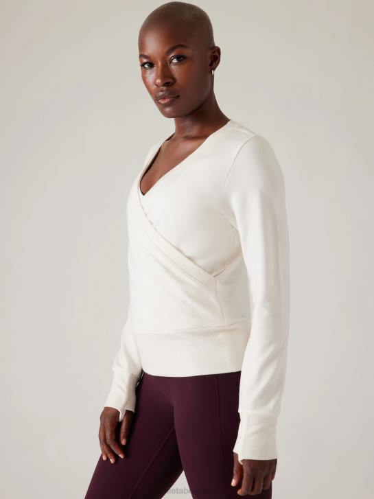 Athleta femmes recharger le sweat-shirt JRTZ528 vêtements magnolia blanc