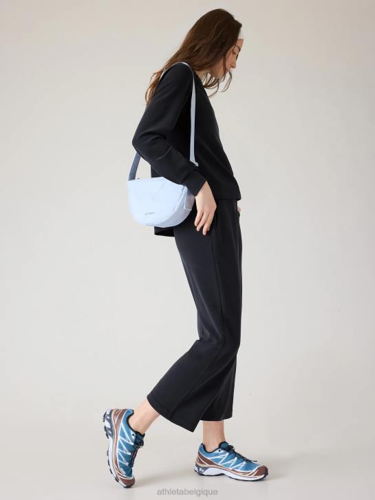 Athleta femmes sweat à col rond seasoft JRTZ312 vêtements noir