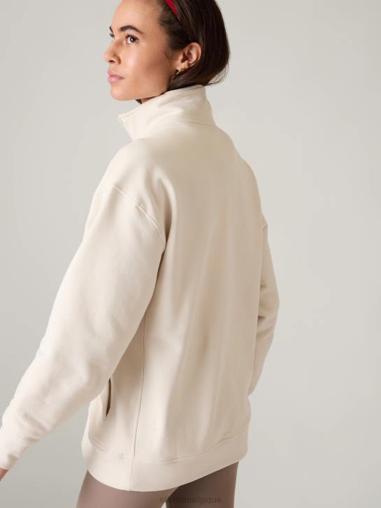 Athleta femmes sweat polaire 1/4 zip Forever JRTZ538 vêtements os