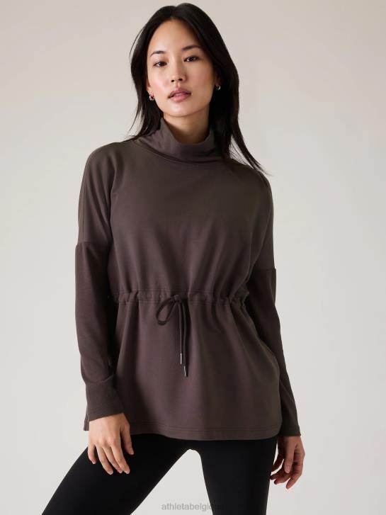 Athleta femmes sweat-shirt équilibre JRTZ388 vêtements schiste argileux