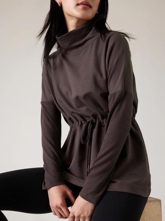 Athleta femmes sweat-shirt équilibre JRTZ388 vêtements schiste argileux