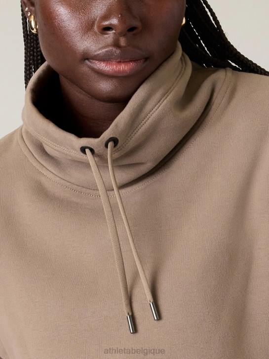 Athleta femmes sweat-shirt rétropeluche clés JRTZ219 vêtements pyrite