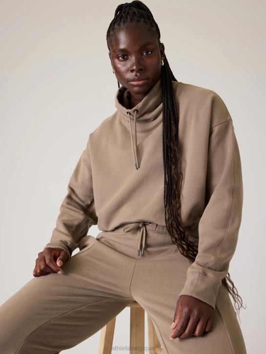 Athleta femmes sweat-shirt rétropeluche clés JRTZ219 vêtements pyrite