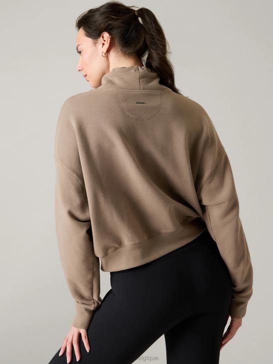 Athleta femmes sweat-shirt rétropeluche clés JRTZ219 vêtements pyrite