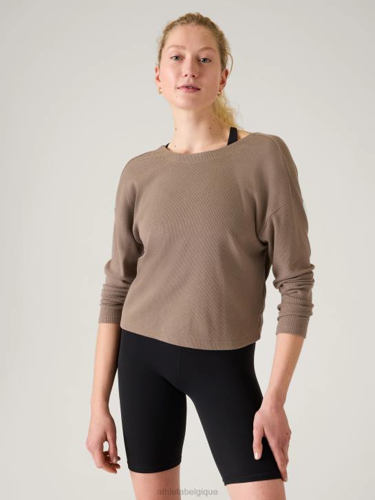 Athleta femmes sweat twist présence JRTZ464 vêtements pyrite