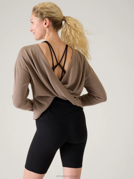 Athleta femmes sweat twist présence JRTZ464 vêtements pyrite