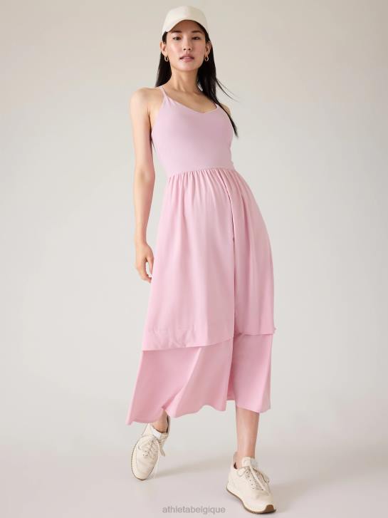 Athleta femmes robe hybride à col en V Elation JRTZ739 vêtements bégonia