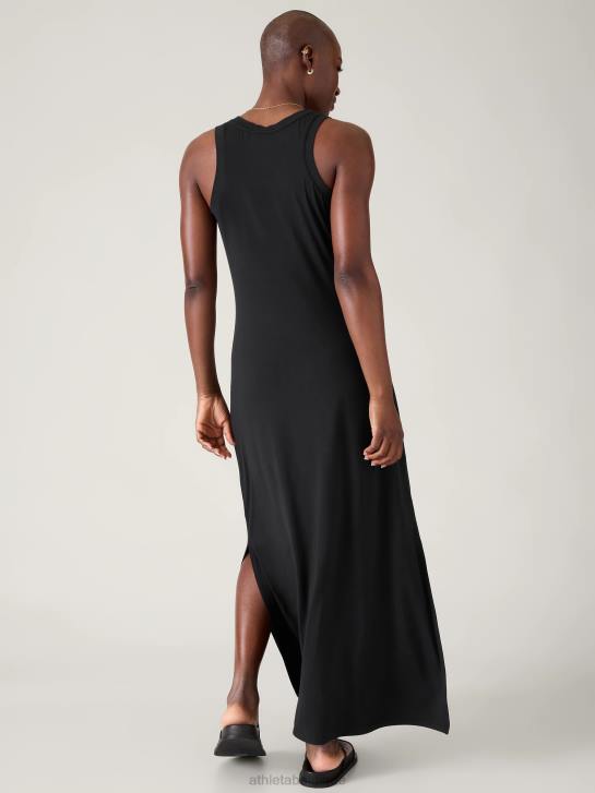 Athleta femmes robe longue santorin JRTZ743 vêtements noir