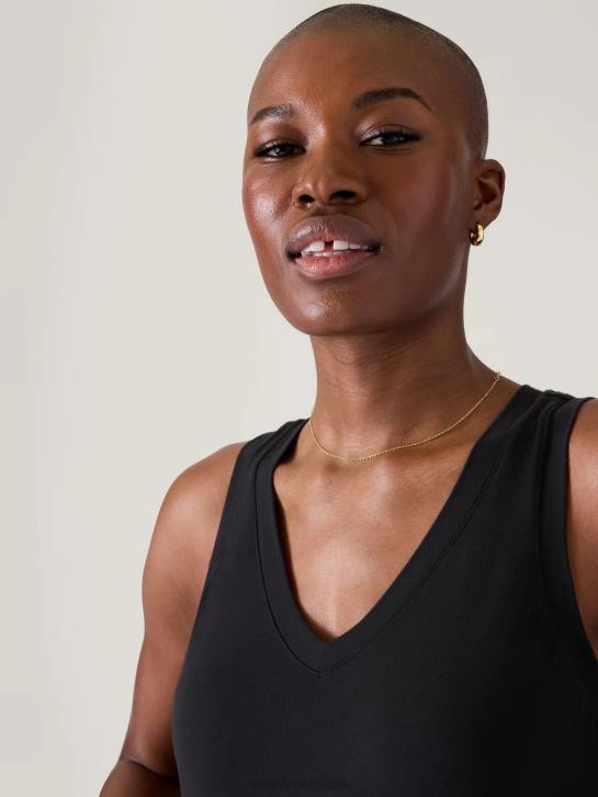 Athleta femmes robe longue santorin JRTZ743 vêtements noir