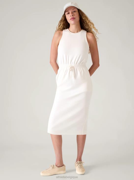Athleta femmes robe mi-longue seasoft JRTZ771 vêtements magnolia blanc