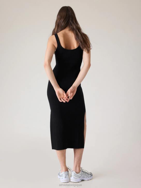 Athleta femmes robe pull clés JRTZ773 vêtements noir