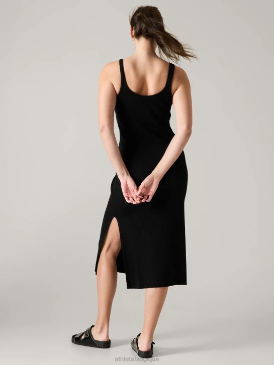 Athleta femmes robe pull clés JRTZ773 vêtements noir