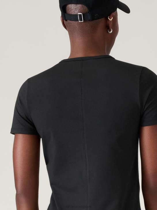 Athleta femmes robe t-shirt essentielle JRTZ763 vêtements noir