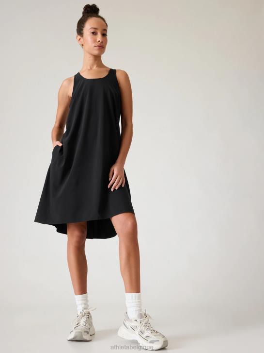 Athleta femmes robe voyageur presidio JRTZ785 vêtements noir