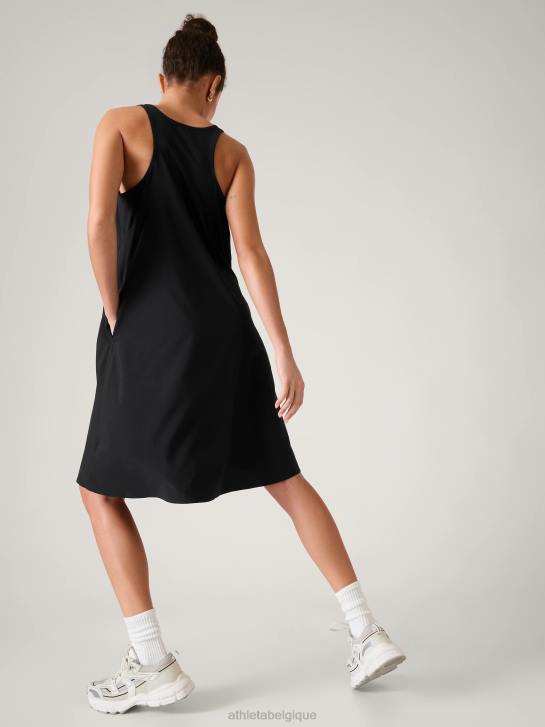 Athleta femmes robe voyageur presidio JRTZ785 vêtements noir