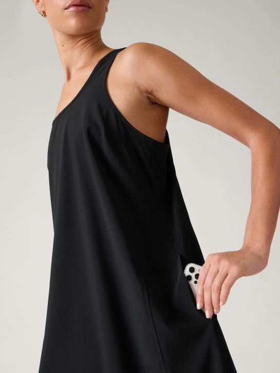 Athleta femmes robe voyageur presidio JRTZ785 vêtements noir