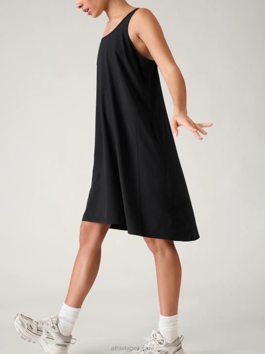 Athleta femmes robe voyageur presidio JRTZ785 vêtements noir