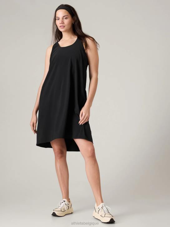 Athleta femmes robe voyageur presidio JRTZ785 vêtements noir