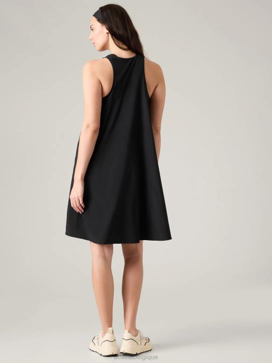 Athleta femmes robe voyageur presidio JRTZ785 vêtements noir