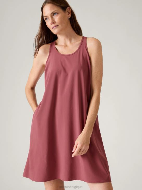 Athleta femmes robe voyageur presidio JRTZ787 vêtements bois de rose