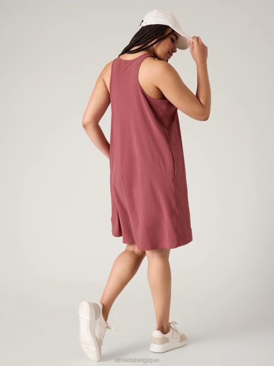 Athleta femmes robe voyageur presidio JRTZ787 vêtements bois de rose