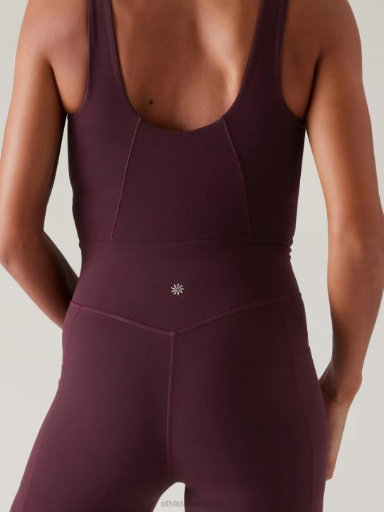 Athleta femmes salutation 7/8 body JRTZ781 vêtements cabernet épicé