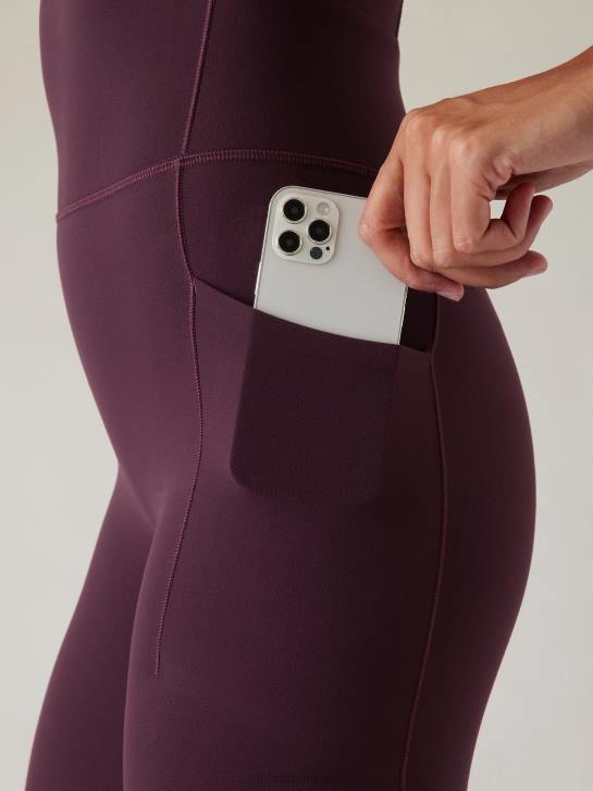 Athleta femmes salutation 7/8 body JRTZ781 vêtements cabernet épicé