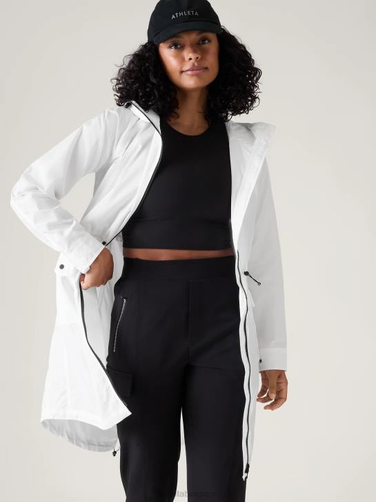 Athleta femmes anorak de tous les jours JRTZ578 vêtements blanc brillant