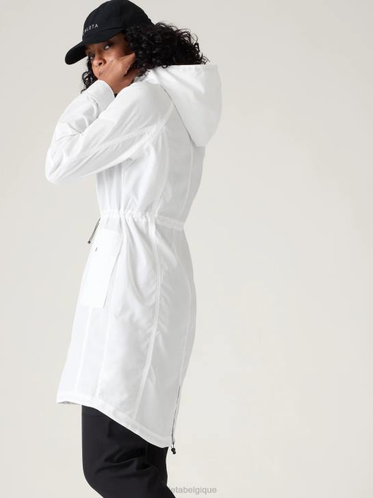 Athleta femmes anorak de tous les jours JRTZ578 vêtements blanc brillant