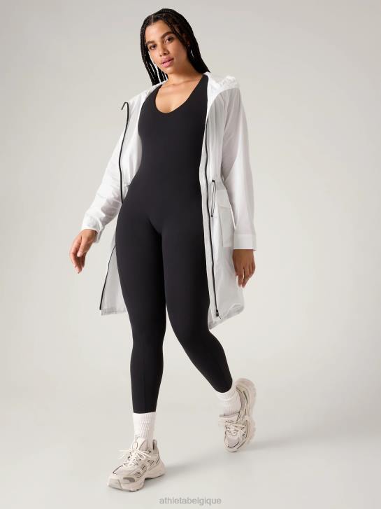 Athleta femmes anorak de tous les jours JRTZ578 vêtements blanc brillant