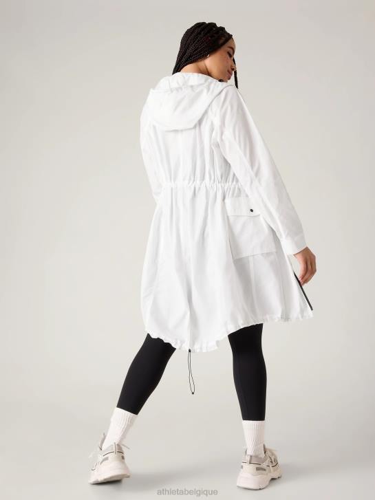 Athleta femmes anorak de tous les jours JRTZ578 vêtements blanc brillant