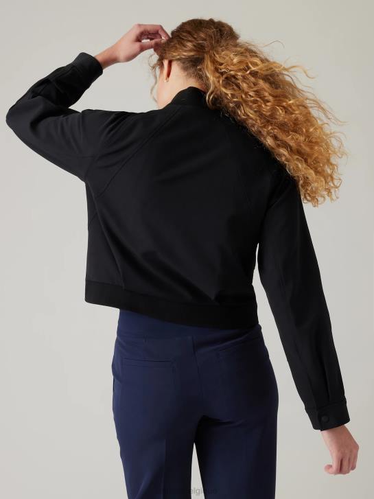 Athleta femmes blouson aviateur sans fin JRTZ566 vêtements noir