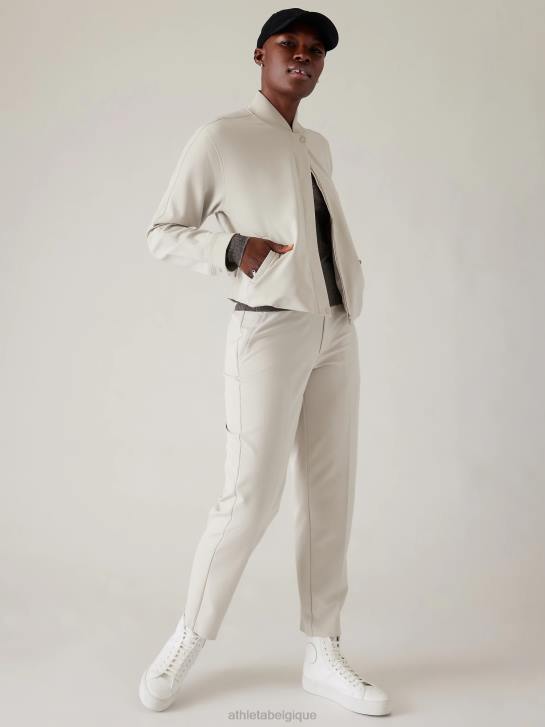 Athleta femmes blouson aviateur sans fin JRTZ568 vêtements gris ormeau