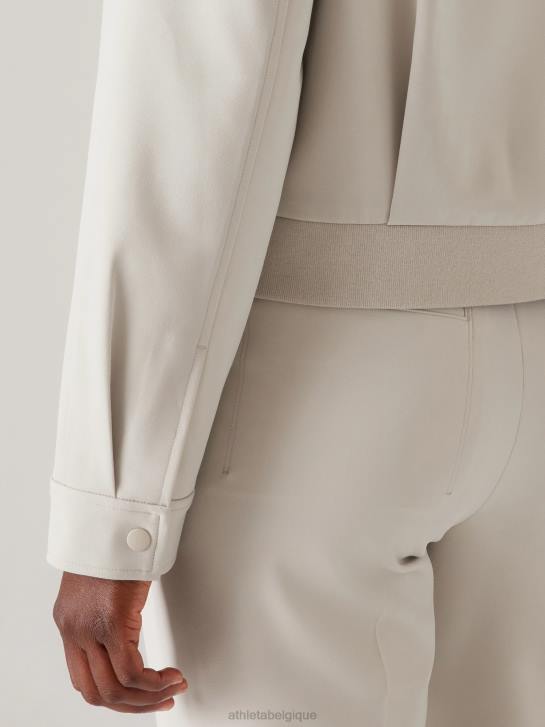 Athleta femmes blouson aviateur sans fin JRTZ568 vêtements gris ormeau