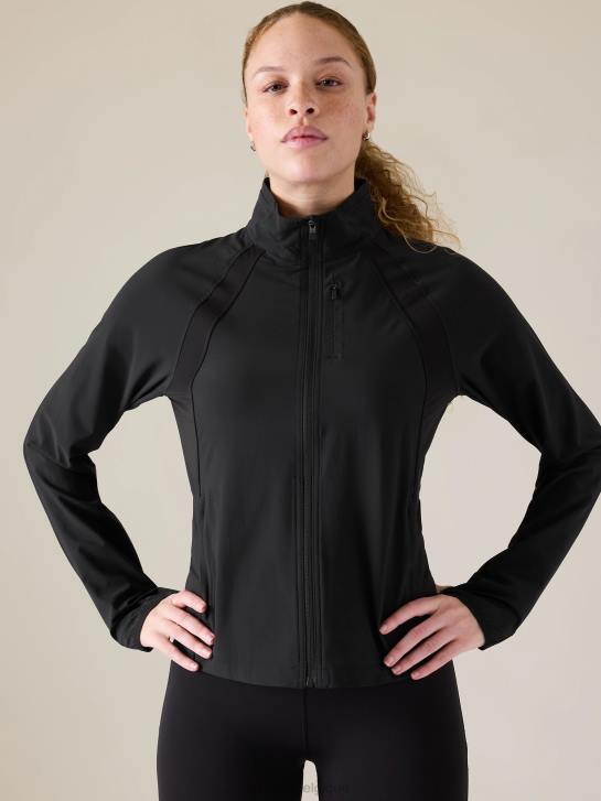 Athleta femmes courir avec cette veste JRTZ560 vêtements noir